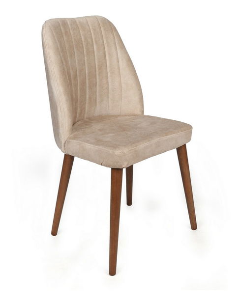 Set 2 židlí Alf (Krémová + Ořech) *bazár *bazar