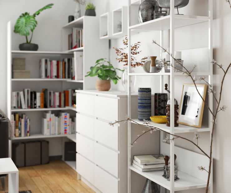 Regál Loriana IV (bílá)