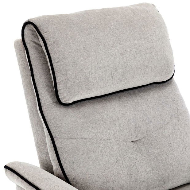 Polohovací křeslo Trato (lanýžová)