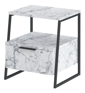 Noční stolek Pali (mramor bílý)