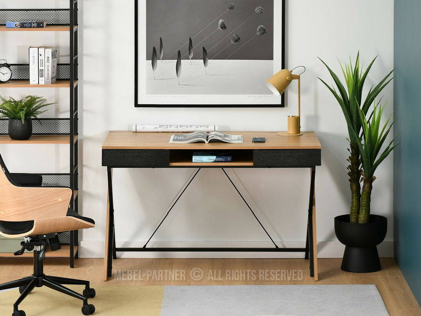 PC stolek Hilly (dub černý)