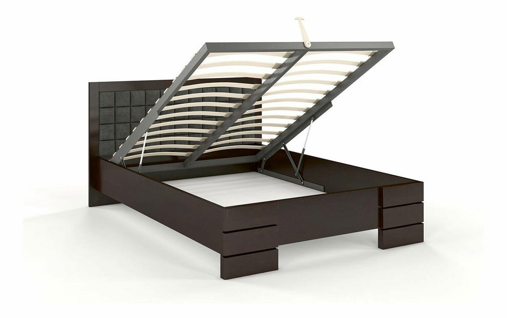 Manželská postel 180 cm Naturlig Storhamar High BC (borovice)