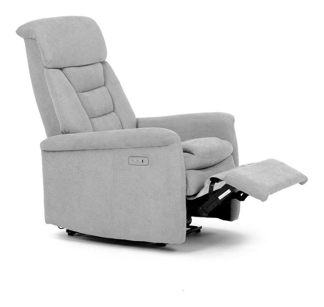 Polohovací křeslo Traste (stříbrná)