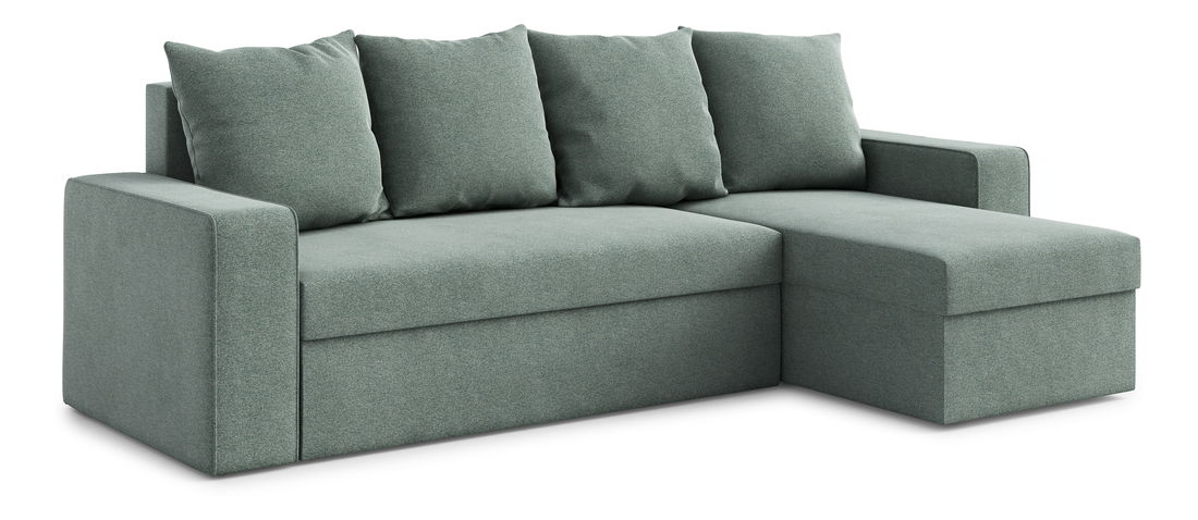 Rohová sedací souprava Duff (P) (mátová)