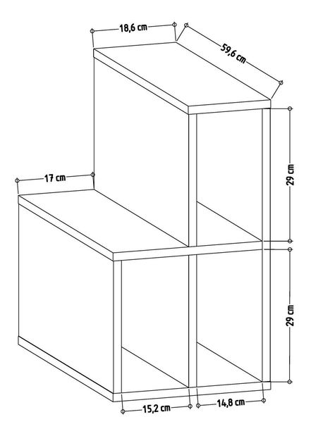 Příruční stolek Temeve (bílá)