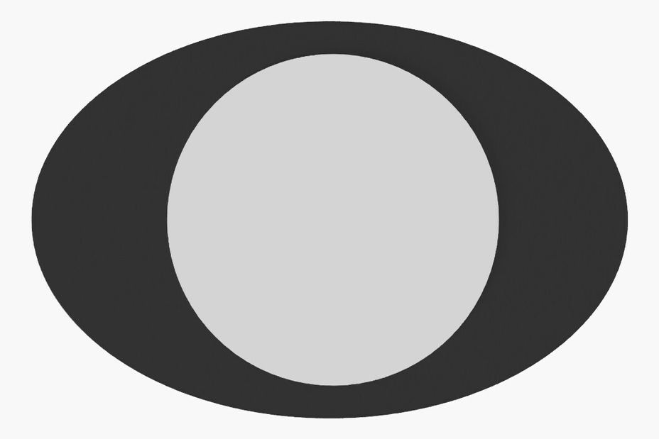 Zrcadlo Oblisimo (černá)