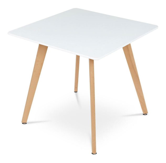 Jídelní stůl Dejamos (bílá) (pro 2 osoby)