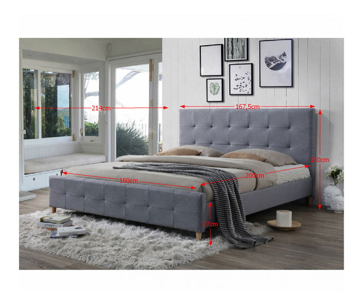 Manželská postel 160 cm Balder (s roštem)