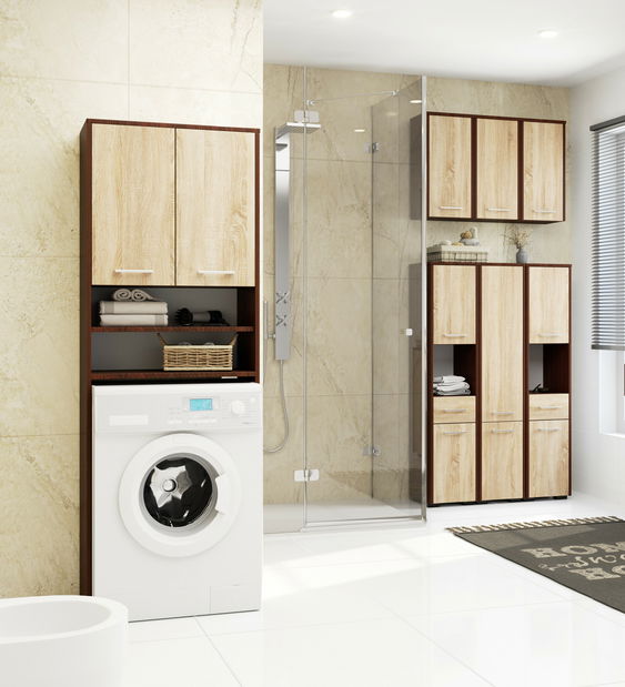 Koupelnová skříňka Farid TYP4 (wenge + dub sonoma)