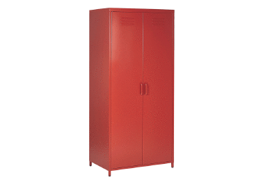 Policová skříň VAROG (červená)