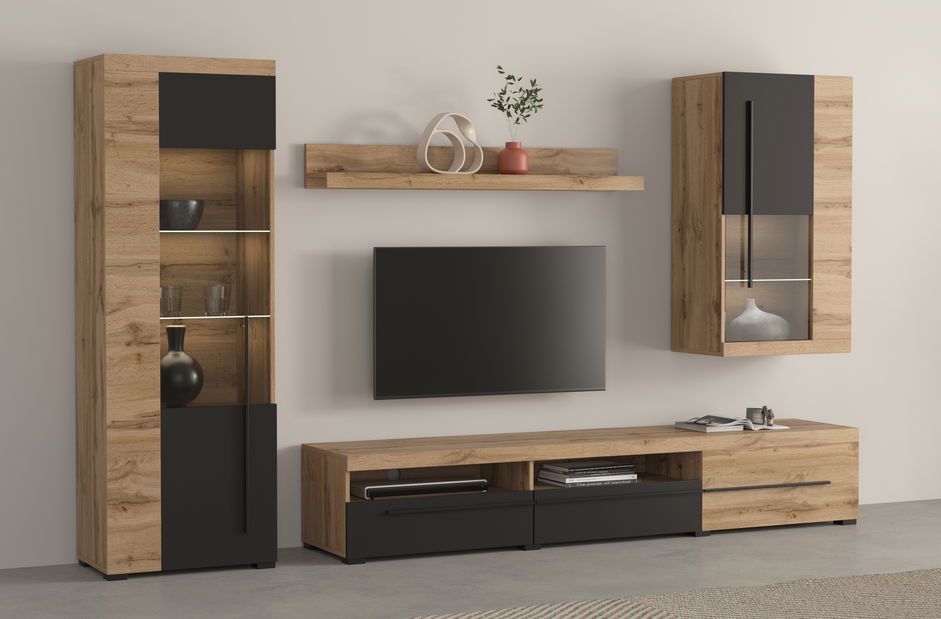 Obývací stěna Rogalo 10 (dub wotan)