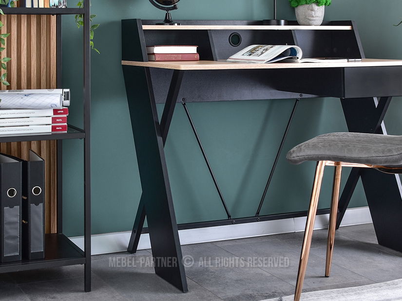 PC stolek Aspart (dub + černá)