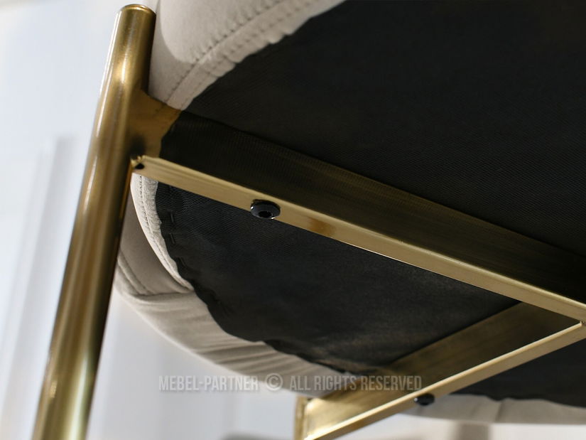 Židle Charliez (béžová + zlatá)