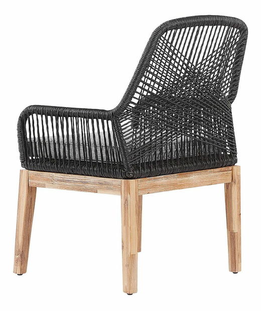 Set 2 ks. zahradních židlí Olibia (světlošedá) (s polštáři)