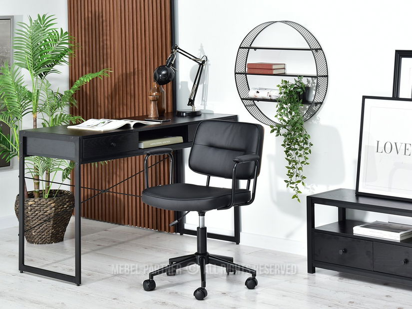 Židle Henro (ořech tmavý + černá)