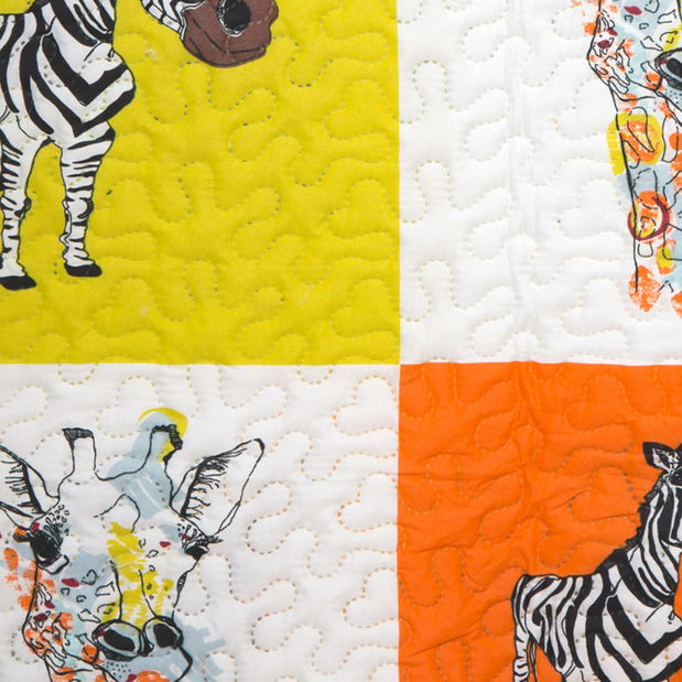 Přehoz na postel 210x170 cm Zoo (oranžová)