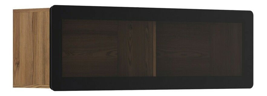 Vitrína na zeď BRW Possi Light SFW1WK/4/13 (modřín sibiu zlatý) (s osvětlením)