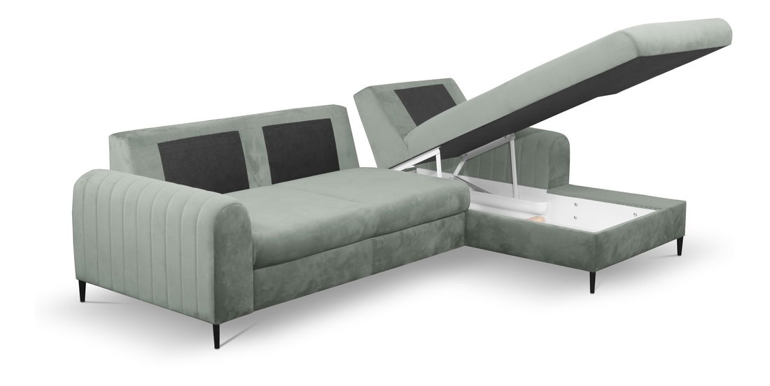 Rohová sedací souprava Monique (šedá) (P)