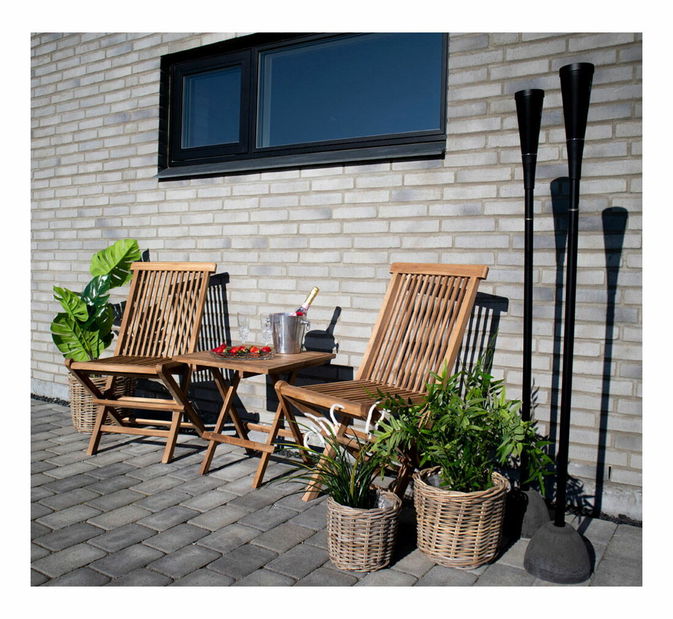 Set 4 ks proutěných květináčů Bvětina (hnědá)