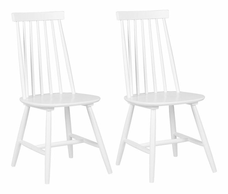 Set 2ks. jídelních židlí Burank (bílá)