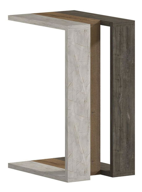  Příruční stolek Maduda (tmavě hnědá + hititte)