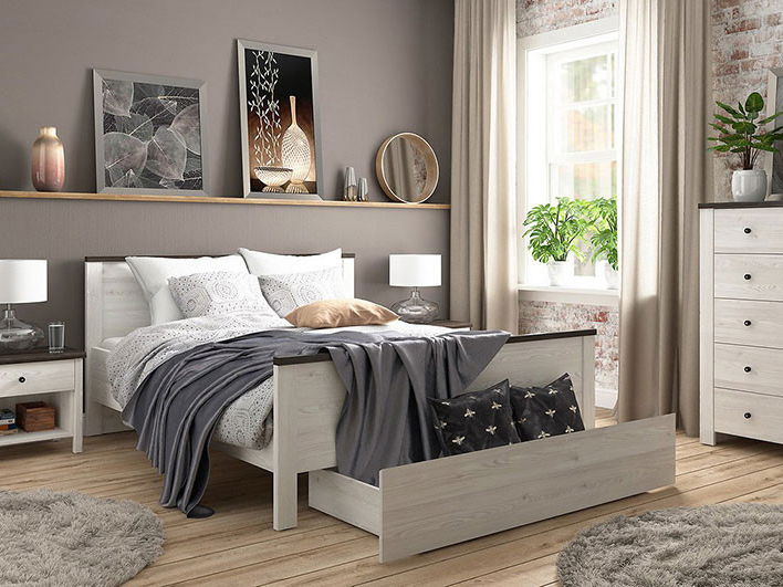 Postel 160 cm BRW Antwerpen LOZ1S/160