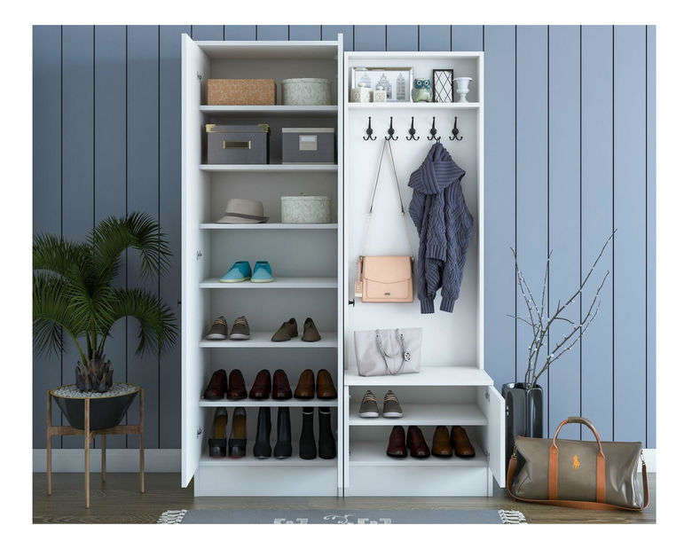 Předsíňová stěna Maui M11 (bílá)