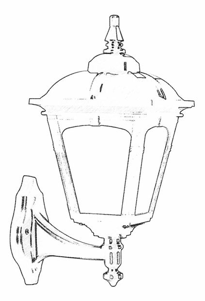 Venkovní nástěnné svítidlo Basil (černá + bílá)