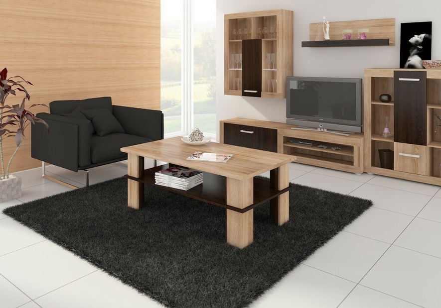 Konferenční stolek Fernhill 2 (sonoma světlá + tmavá)