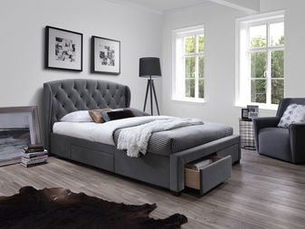 Manželská postel 160 cm Saron (s roštem)