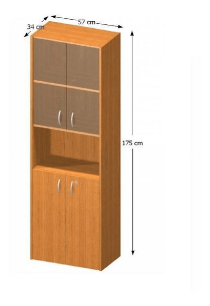 Vitrína Asista AS 004 třešeň