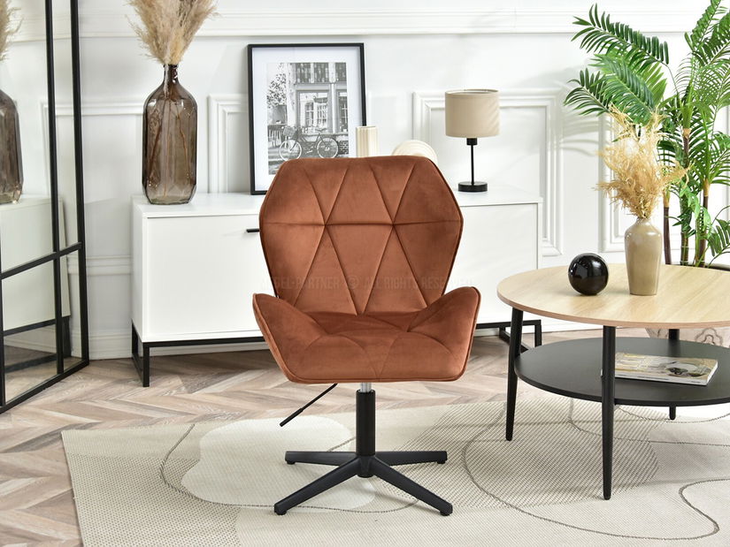 Křeslo Velma S (měděná + černá)