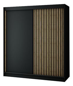 Šatní skříň 200 cm Ladonna (černá matná)