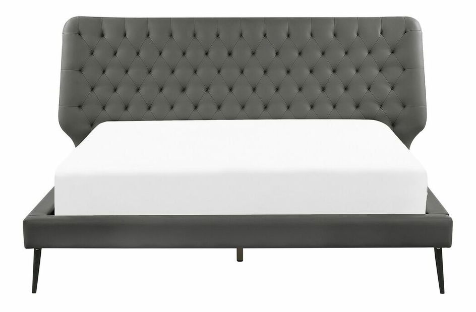 Manželská postel 160 cm ESONNA (s roštem) (šedá)