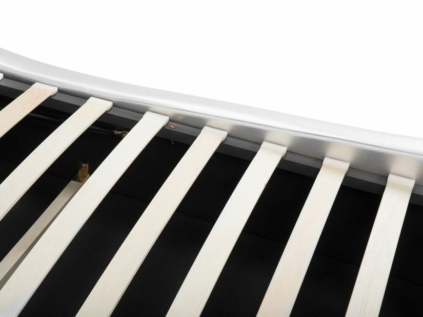 Manželská postel 180 cm AVENUE (s roštem a úl. prostorem) (stříbrná)