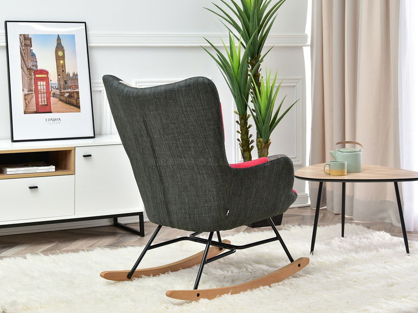 Křeslo Sibyla (patchwork + buk bílý)