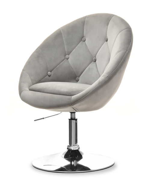 Křeslo Lush 3 (šedá + zlatá)