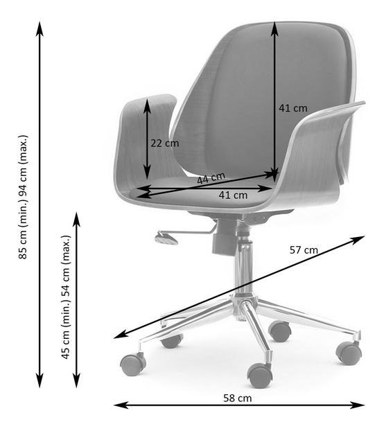 Kancelářské křeslo Encentric (černá)