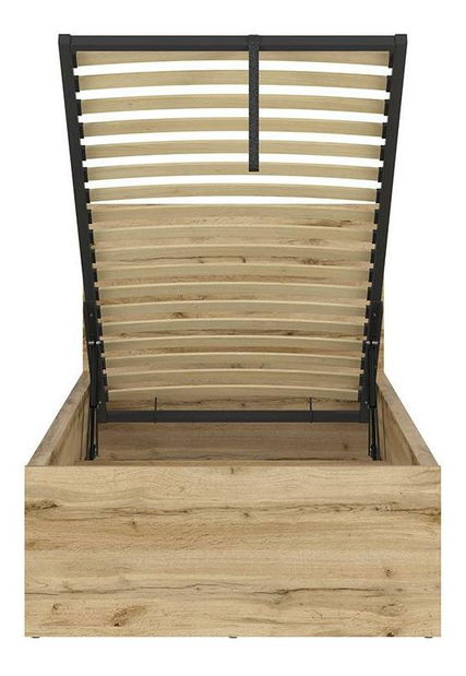 Jednolůžková postel 90 cm BRW Tetrix 15 (dub wotan) (s roštem) (s úl. prostorem)