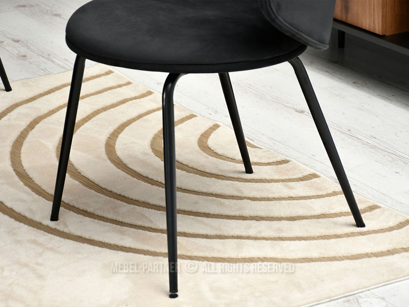 Židle Carmen (černá + chromová)