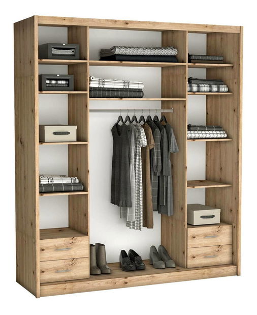  Šatní skříň Matej I (dub artisan)