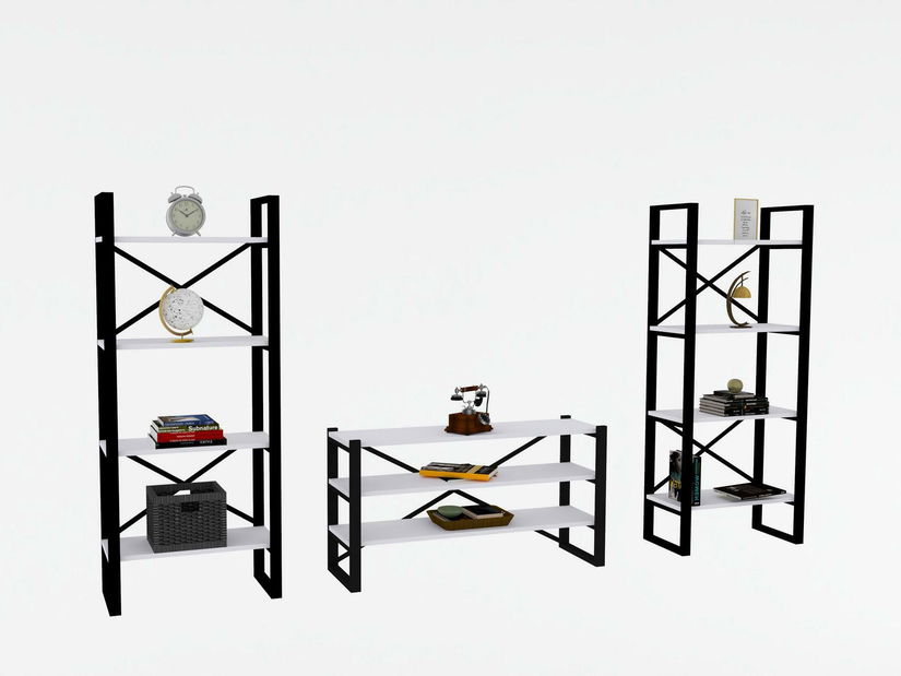 Obývací stěna Nadaso (bílá)