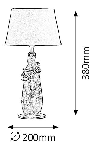 Stolní lampa Evelyn 4372 (chromová + černá)