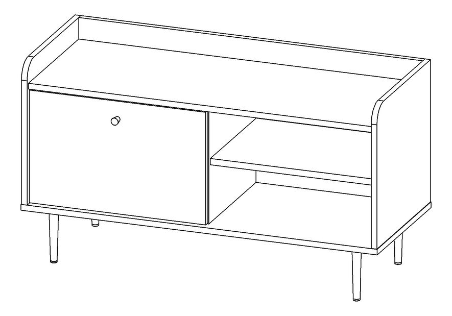 Tv stolek Vasecta RTV100 (dub brandy castello) *výprodej