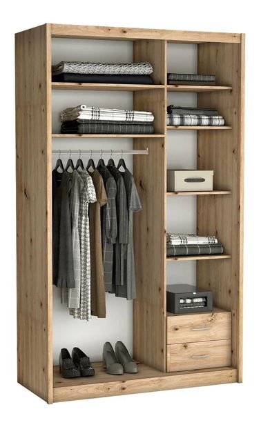  Šatní skříň Karoly (dub artisan)