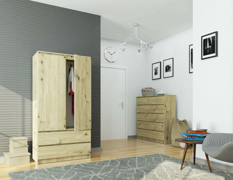 Šatní skříň Submarino (dub craft)