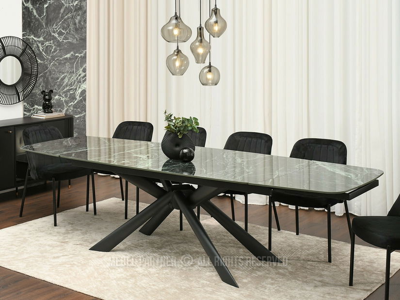 Jídelní stůl Deportaron (zelená + černá)