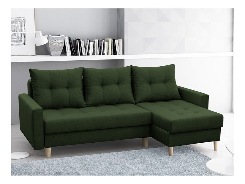 Rohová sedací souprava Malunas (tmavě hnědá)