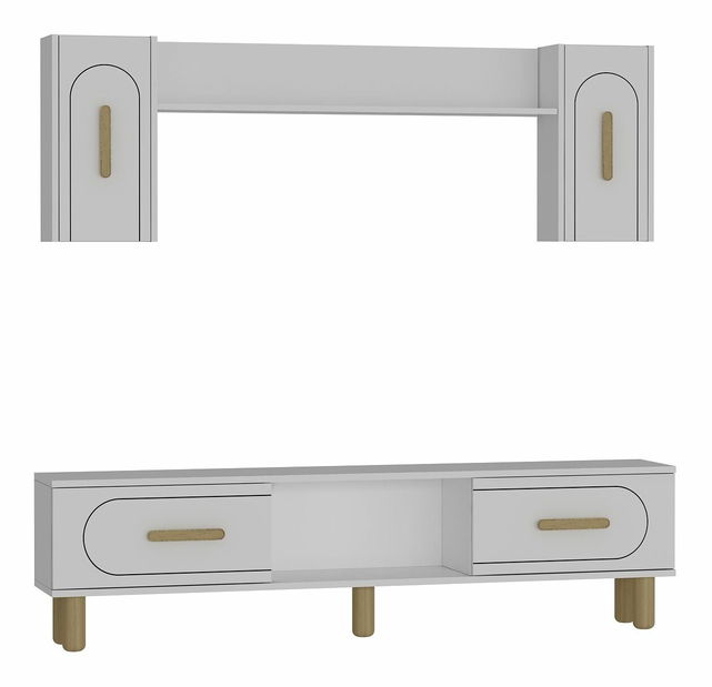 Obývací stěna Yosua 1 (bílá)