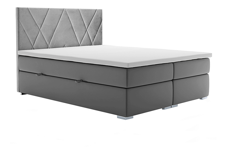 Manželská postel Boxspring 180 cm Orit (s matracemi)